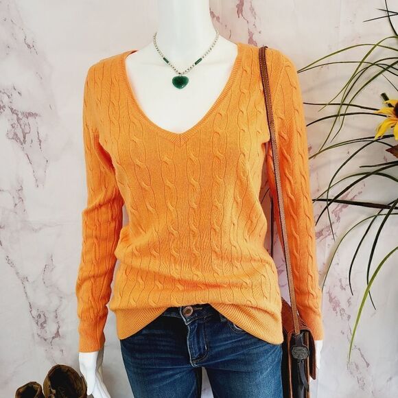 ASOS Strand cable knit v neck sweater - Picture 2 of 6